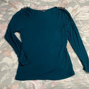 Armani exchange statement studded top